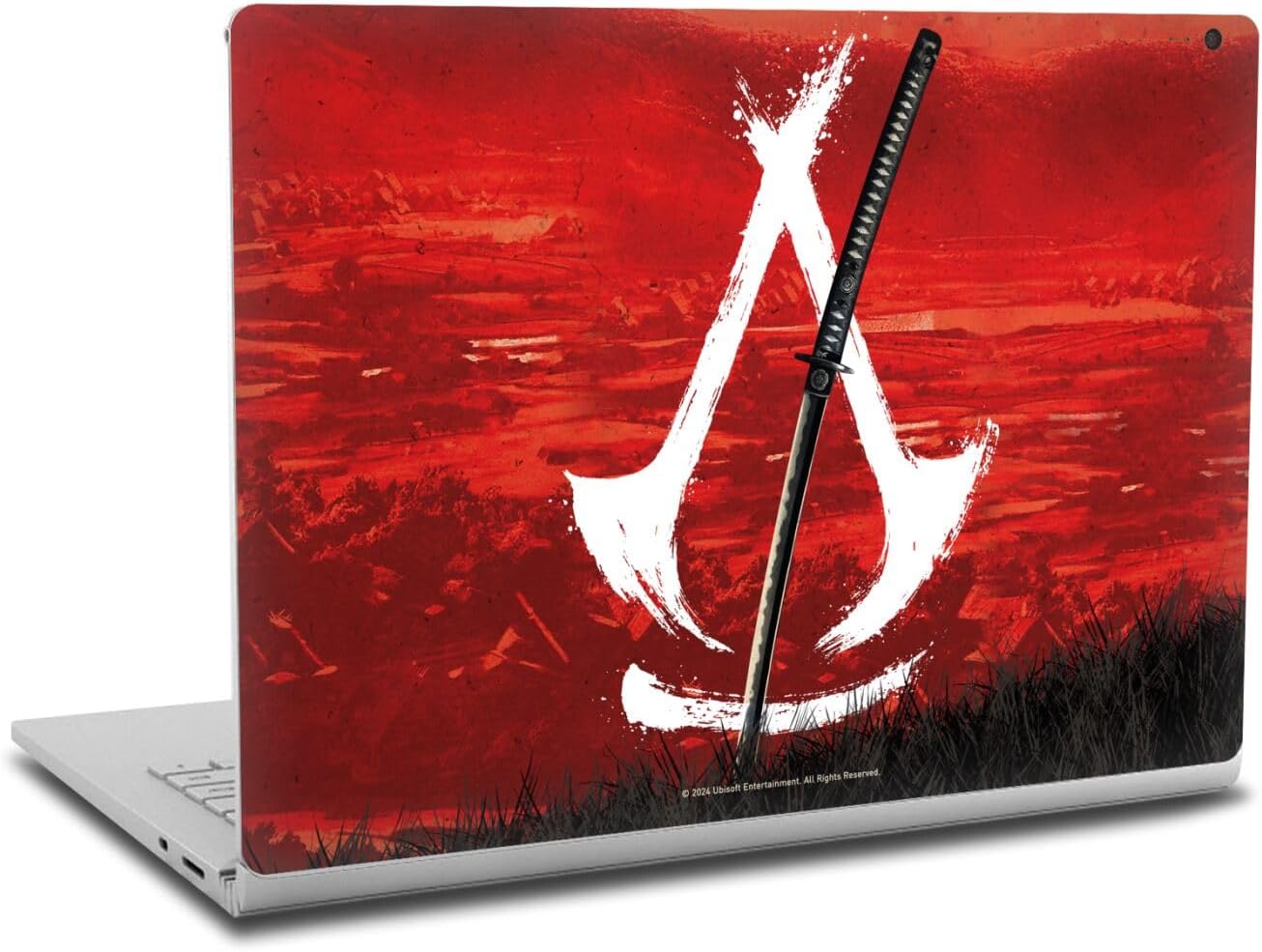 Head Case Designs Officially Licensed Assassin's Creed Crest Katana Shadows Graphics Vinyl Sticker Skin Decal Cover Compatible with Microsoft Surface Book 2