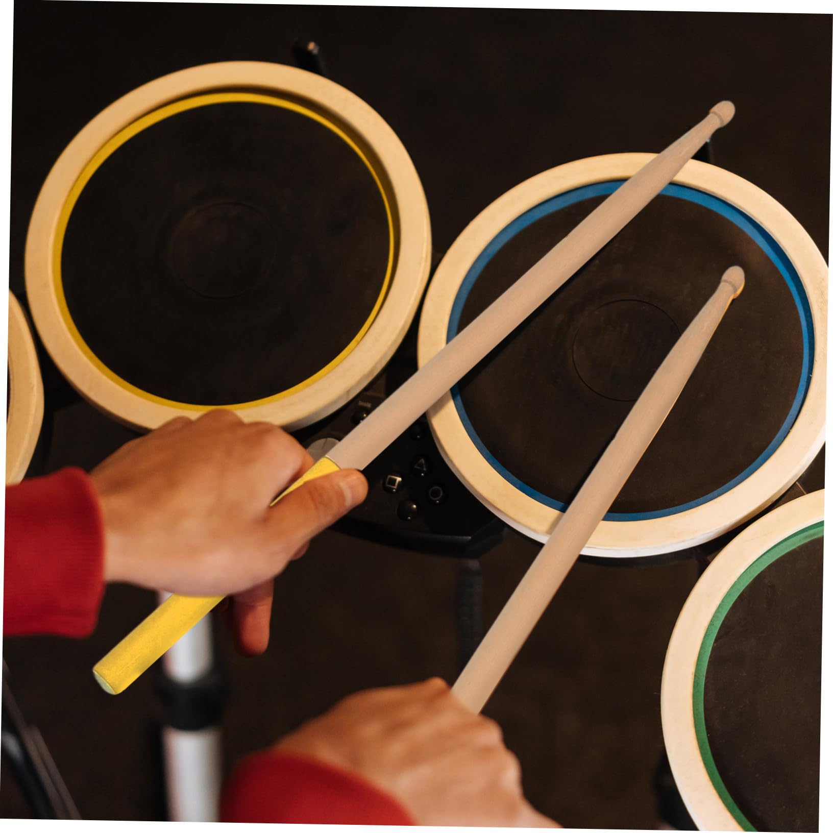 Set da 6 Paia di Bacchette per Batteria in Legno D’acero Antiscivolo, Leggere e Resistenti, Accessorio Professionale per Percussioni, Adatte a Musicisti di Tutte le Età e Livelli
