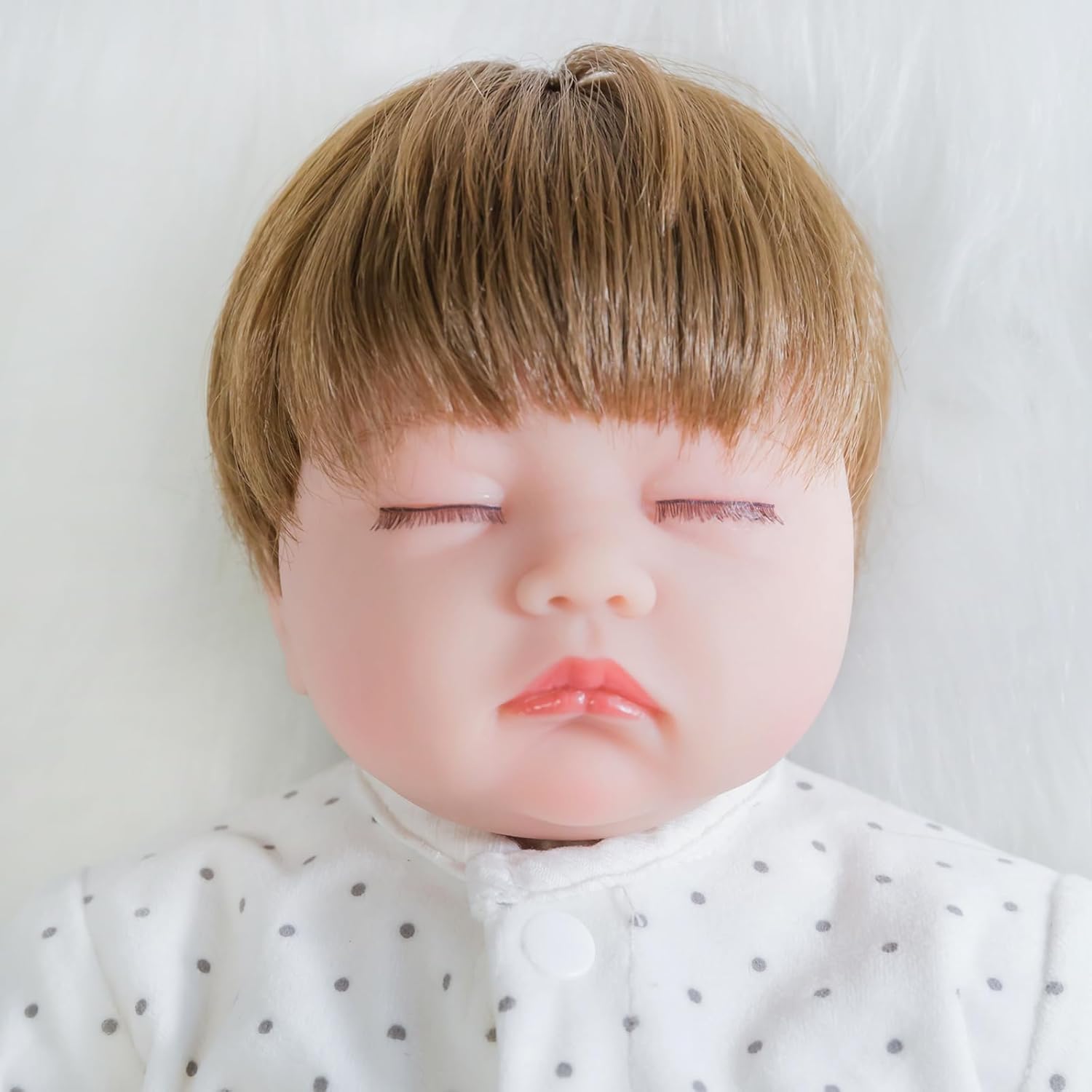 ENADOLL Realistic Reborn Baby Doll - 16 inches Real Life Newborn Baby Dolls, Adorable Lifelike Babies, Weighted Reborn Toddler Gifts Set for Kids Grandma (White Twin Boy)
