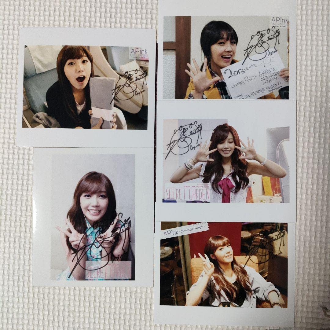 Amazon.co.jp: APINK ペンカフェ フォト 初期 ウンジ 5枚セット 写真