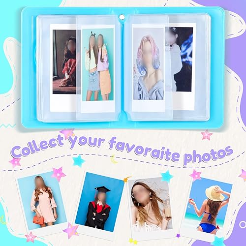 Miniatura 6 de 2 soportes para tarjetas de fotos Kpop de 3 pulgadas, mini álbum de tarjetas de fotos, para coleccionar, libros, carpetas Kpop, 40 bolsillos con