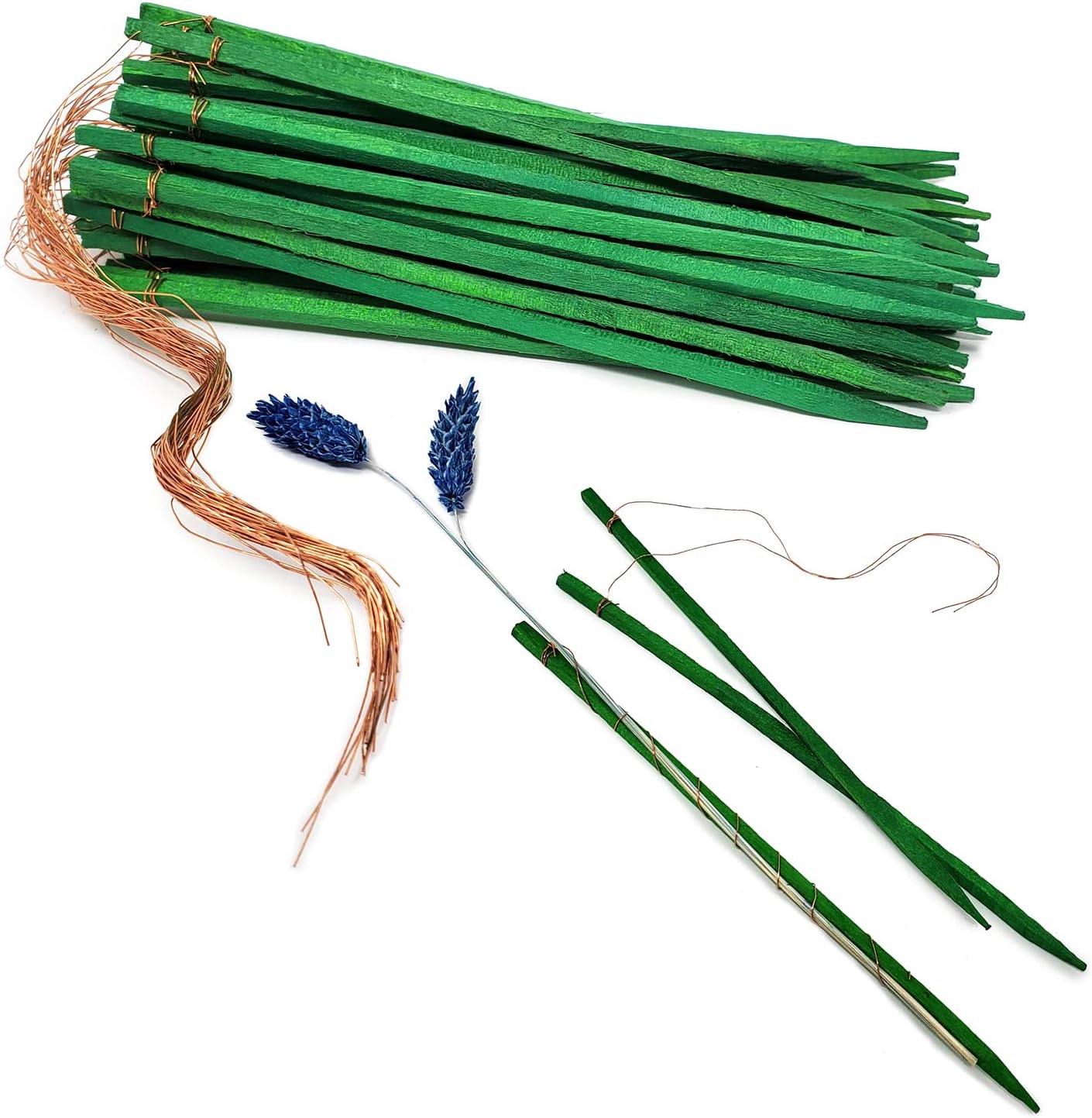 6" Wired Wood Floral Picks 50 Pcs by LifeStyle Channel