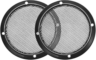uxcell Speaker Grill Cover 3 Inch 93mm Mesh Decorative Circle Subwoofer Guard Protector Black 2pcs