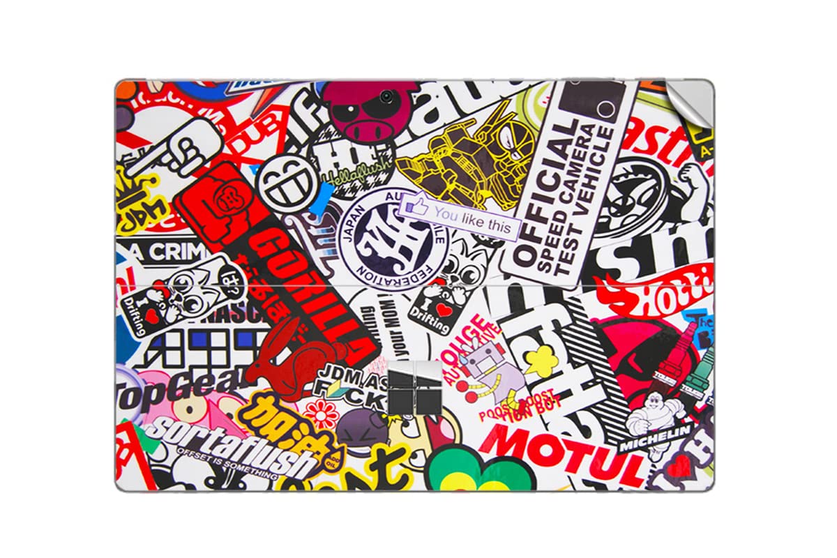 GADGETS WRAP Printed Vinyl Top Only Skin Sticker Decal for Microsoft Surface Pro 2017 - JDM Tuner-image-38