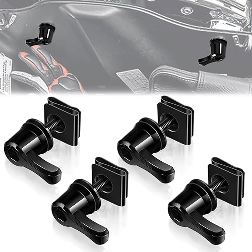 Amazicha Nuevo kit de pernos de bloqueo de bolsa de sillín para sillín cerraduras de palanca de alforja antirrobo tornillos de hardware de montaje