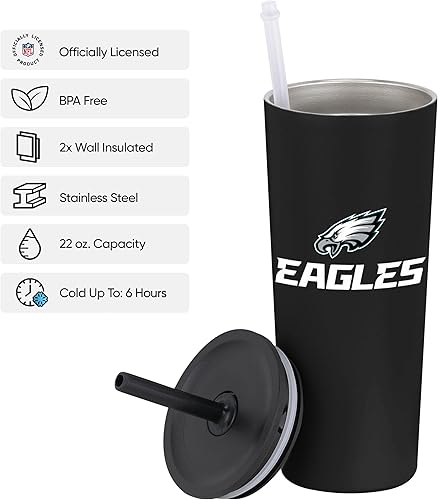 Miniatura 98 de FOCO NFL - Vaso de viaje de 22 onzas con aislamiento con logotipo de equipo de la NFL unisex
