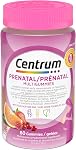Prenatal Centrum Multigummies with DHA and Folic Acid, Postpartum Multivitamin and Mineral Supplement, 60 counts, 30-day supply.