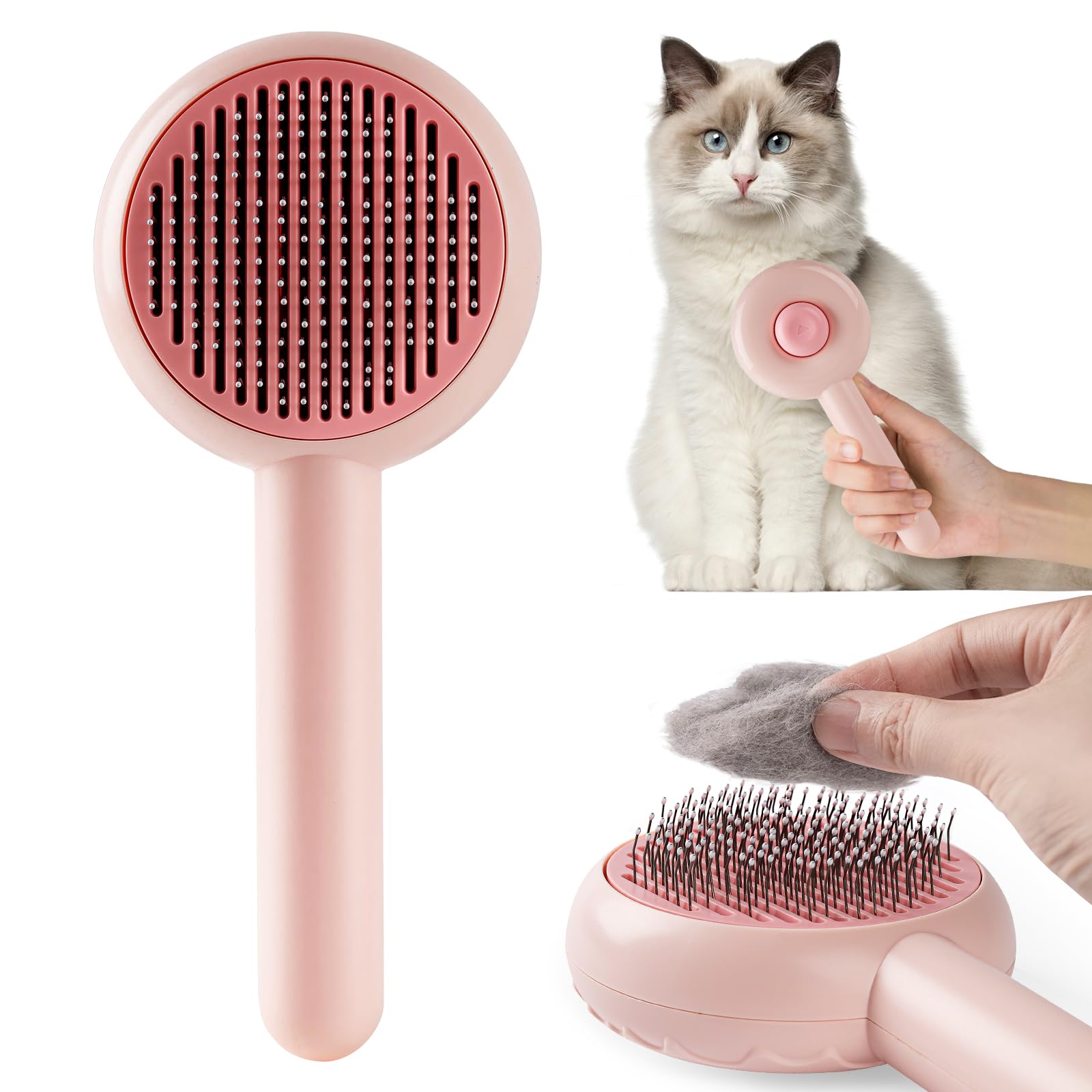 Amazon.co.jp: 猫ヘアブラシ ペットヘアクリーナーブラシ 長髪または