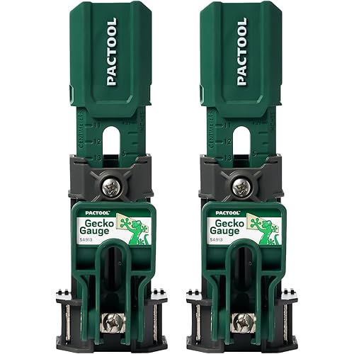 Pactool Universal Gecko Gauge Siding Tool – One-Person Installation for Hardie® Fiber Cement & LP® SmartSide® Engineered Wood, Durable Grip, Heavy-Duty Support for 12’ & 16’ Planks