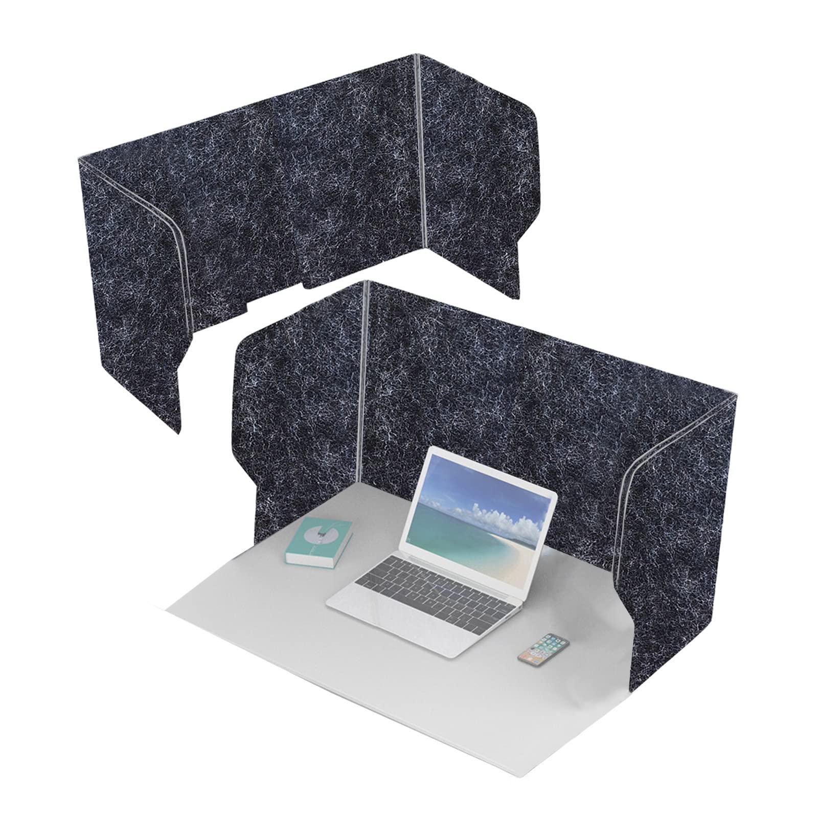 GJZQDKX Desk Divider Shelf Dividers Acoustic Partition Test Stand Up Desk Panel Sound Absorbing Dampening Desktop Partition.