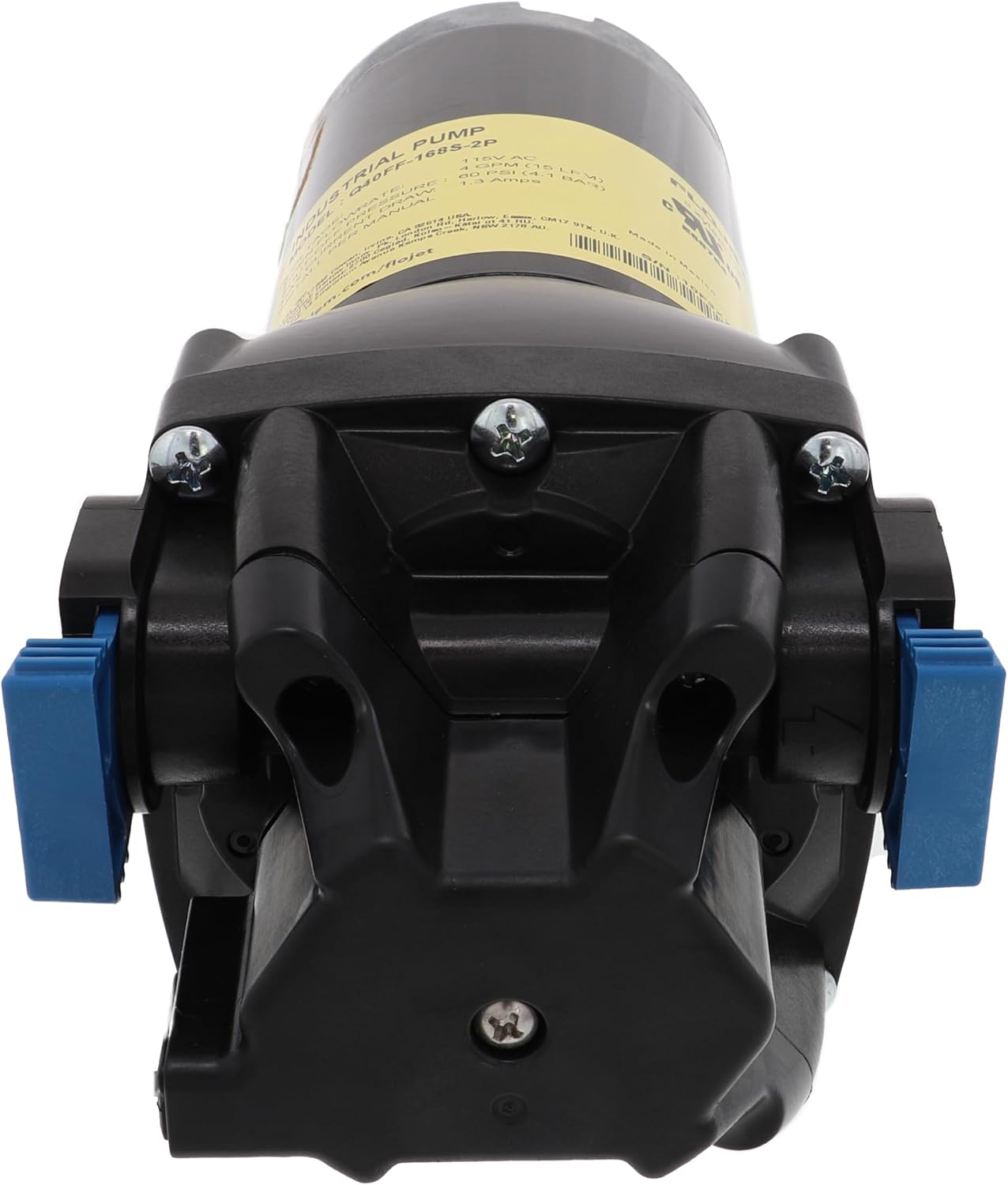 Flojet Q40FF-118S-2P VersiJet Industrial Diaphragm Pump, 115V, 4 GPM, 60 PSI, Self-Priming, Quick-Connect | Self-Priming, Quick-Connect