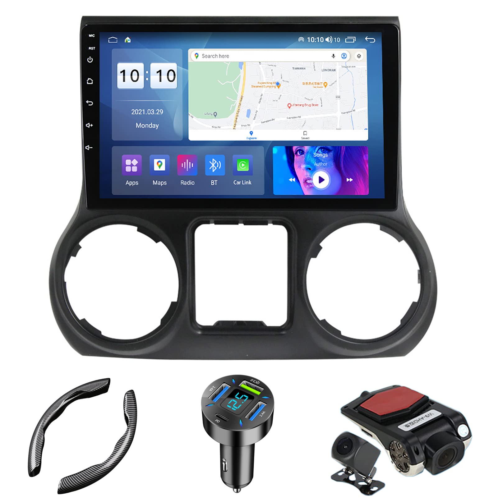 Amazon.co.jp: Android 11 カーステレオ GPS 衛星ナビ ジープ