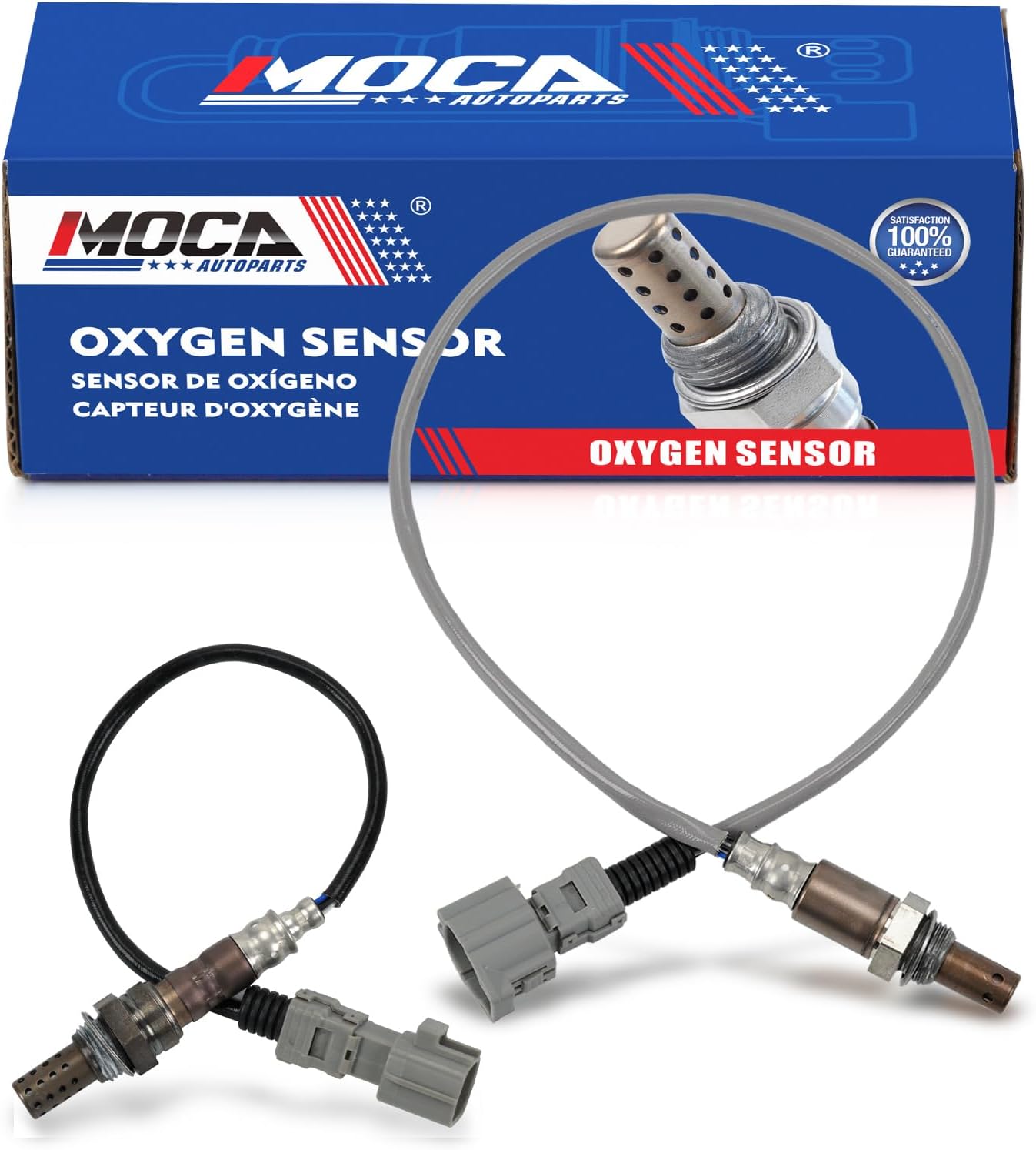 MOCA 2Pcs Downstream Oxygen Sensors Fit 2005-2007 for Toyota Highlander 3.3L 3300CC 202Cu. in. V6, 2004-2006 for Lexus RX330 3.3L, 2004 for Toyota Highlander 3.3L