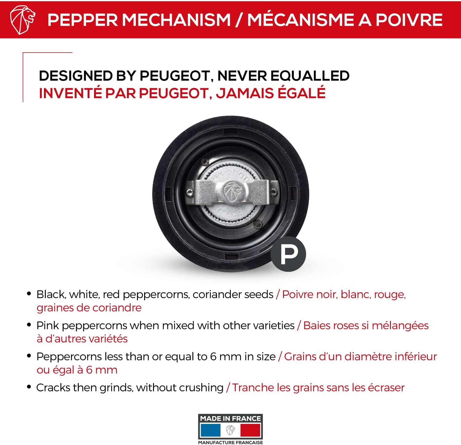 Peugeot Paris u'Select Pepper Mill, 15.75in, Chocolate