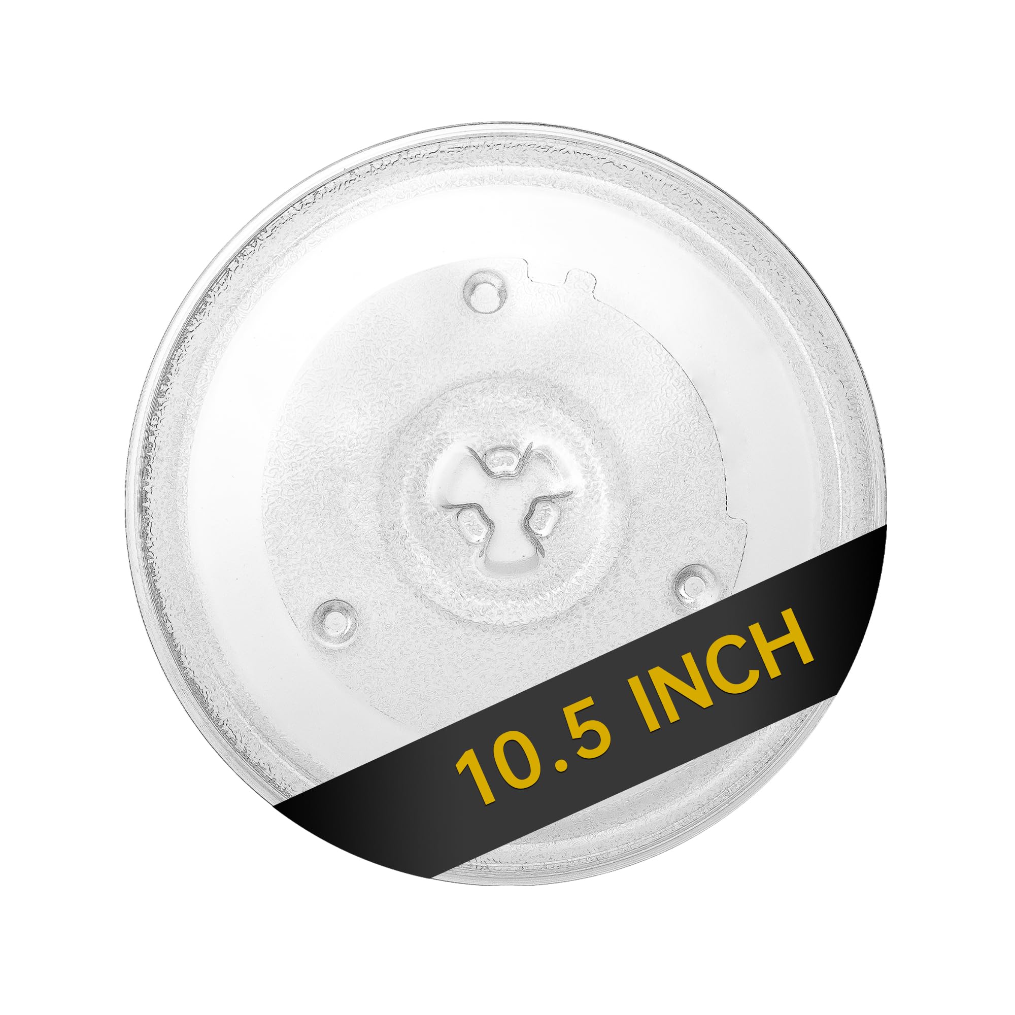 10.5" Microwave Glass Turntable Plate, 10.5" / 27cm Microwave Tray Replacement Glass Plate, Glass Tray Replacement for LG, GE, Magic Chef, Hotpoint, Panasonic, Kenmore, etc