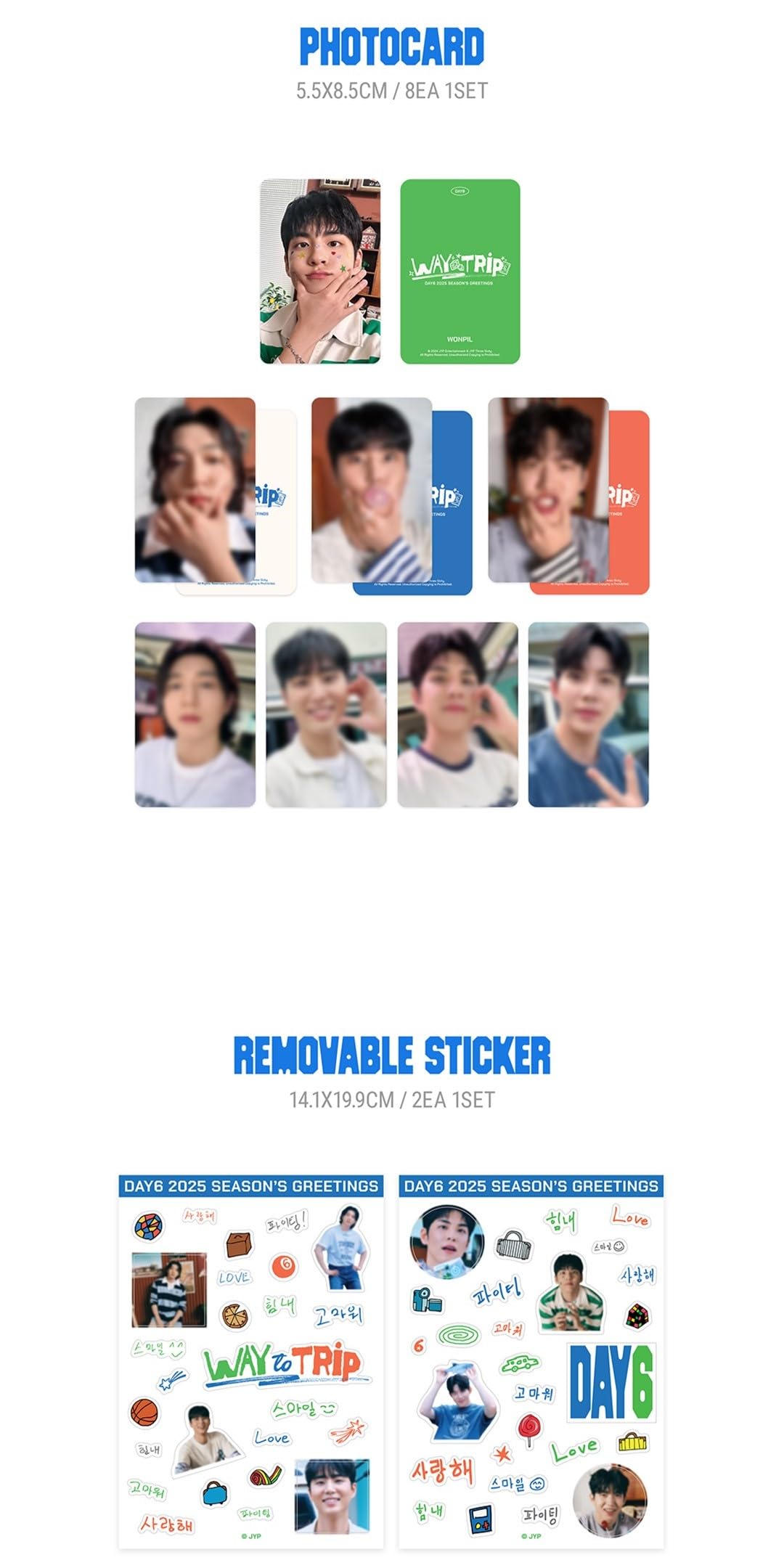 Amazon.com: DAY6-2025 Season's Greetings [Way to Trip] + Photocard