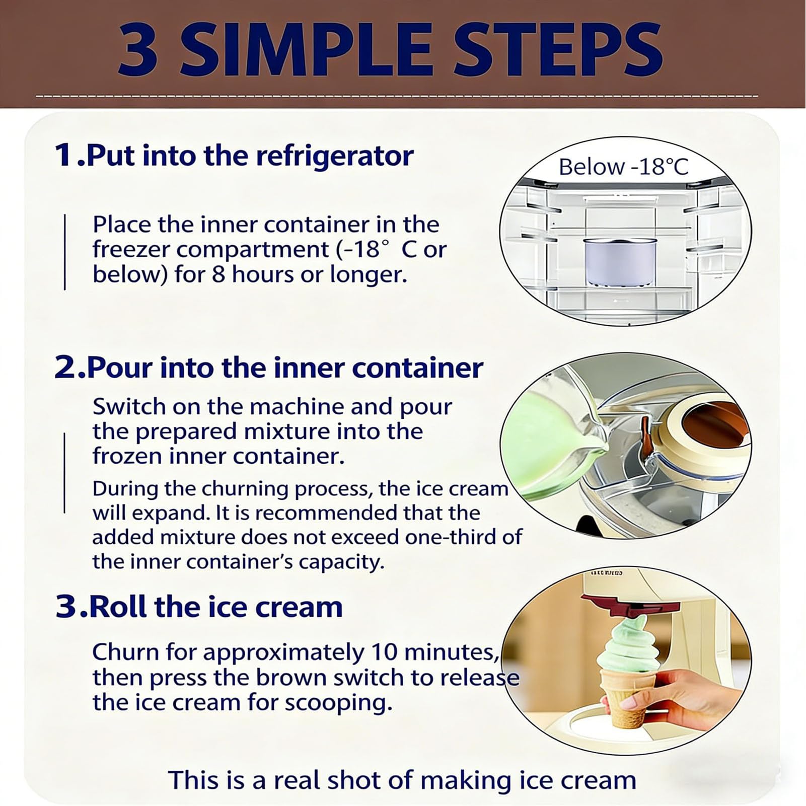 Soft-serve-eismaschine, 1l Home Automatische Sorbetmaschine Mit One-click-bedienung Und Diy Herstellung, Abnehmbar Und Waschbar, Eis- Und Gefrorene Dessertmaschine Für Joghurt Und Sorbet