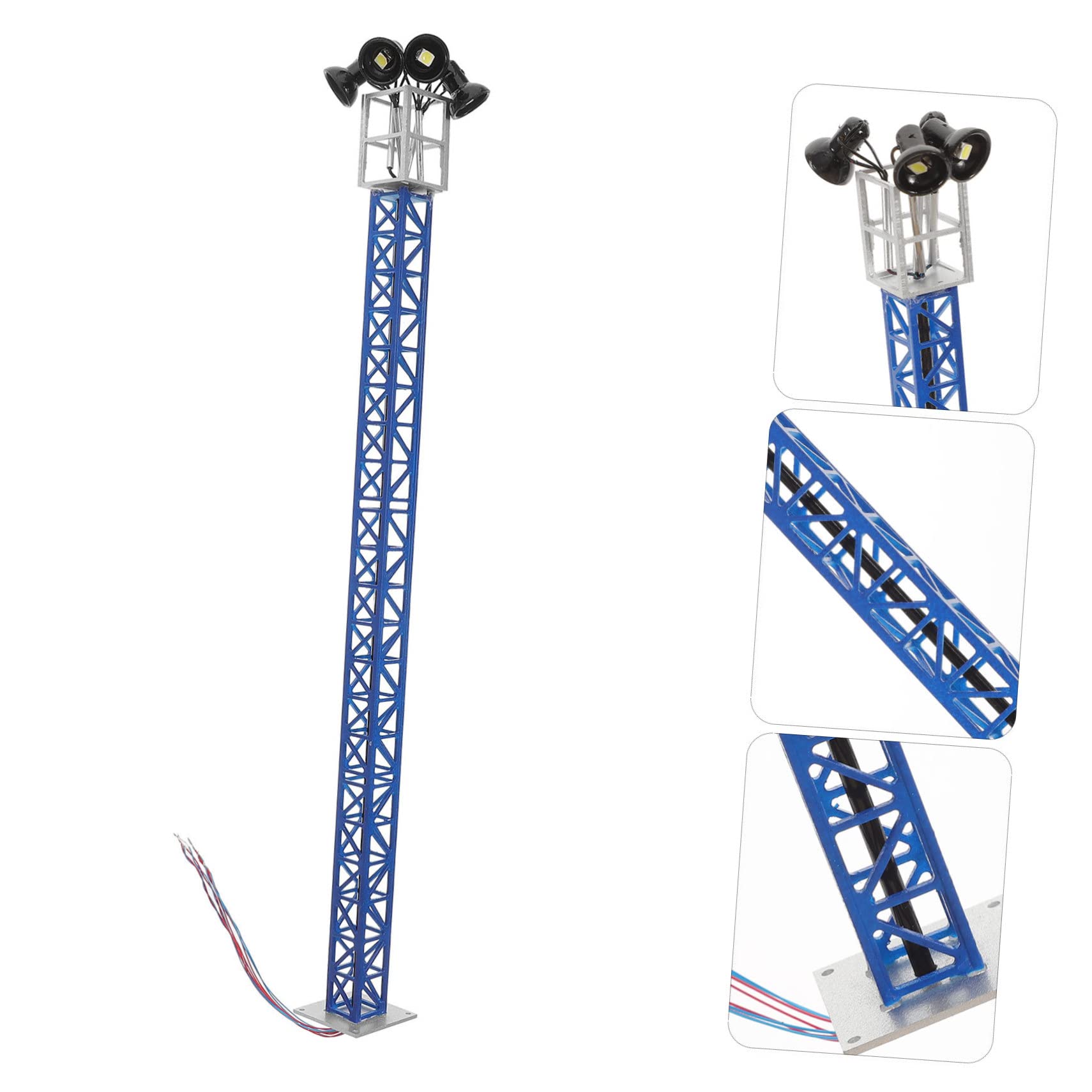 Veemoon Scale Railroad Signal Light for Sand Table Decor Durable Design for Train Scenery and Model Accessories Craftsmanship Present for Miniature Train Enthusiasts