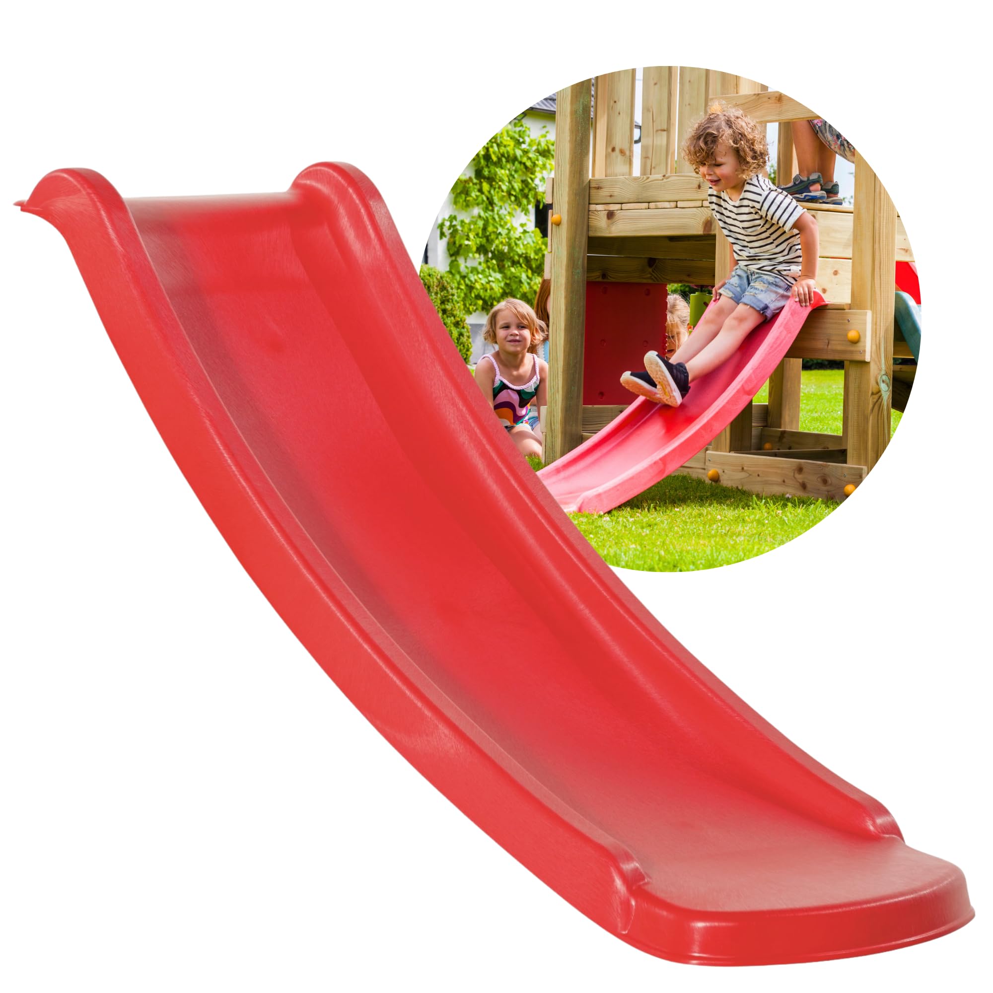 Kinder Rutsche Outdoor Garten Spielgeräte, Stabile Rutsche | für Kleinkinder, Alternative zu Indoor Spielgeräten, 1,20 Meter lang