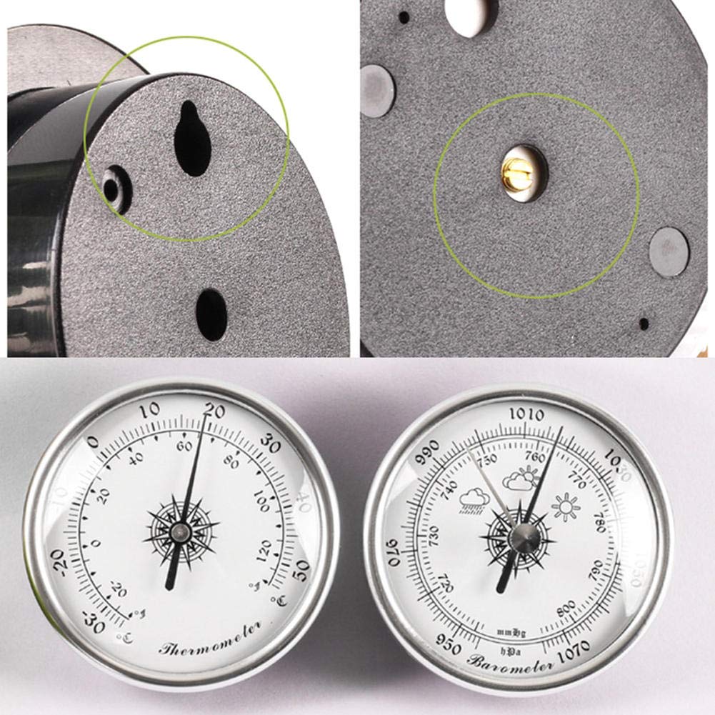 JINYISI barómetro, termómetro, higrómetro, barómetros para el hogar, barómetros instrumentos meteorológicos barómetros, estación meteorológica del jardín 3pcs/set