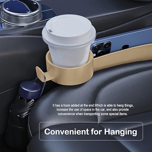 Miniatura 5 de Enchufe para asiento de automóvil con ranura de almacenamiento, organizador de llenado automático de huecos con soporte para tazas, tira universal