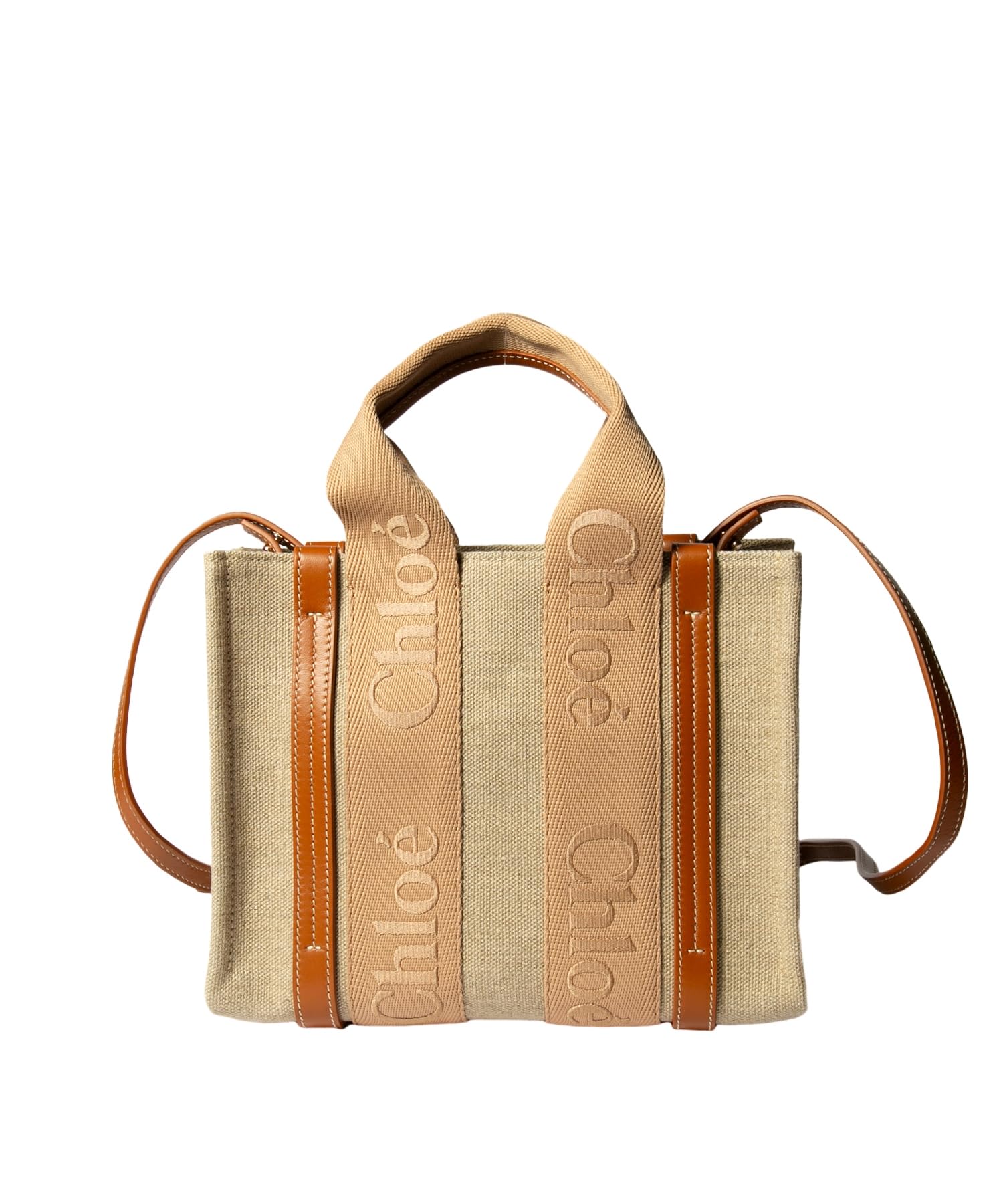 クロエ Chloe WOODY SMALL CHC23AS397L17 レディース バッグ トートバッグ ウッディ スモール ハンドバッグ ミニトート ロゴ刺繍 手提げバッグ シンプル プレゼント お祝い 記念 お出かけ トート クロエ