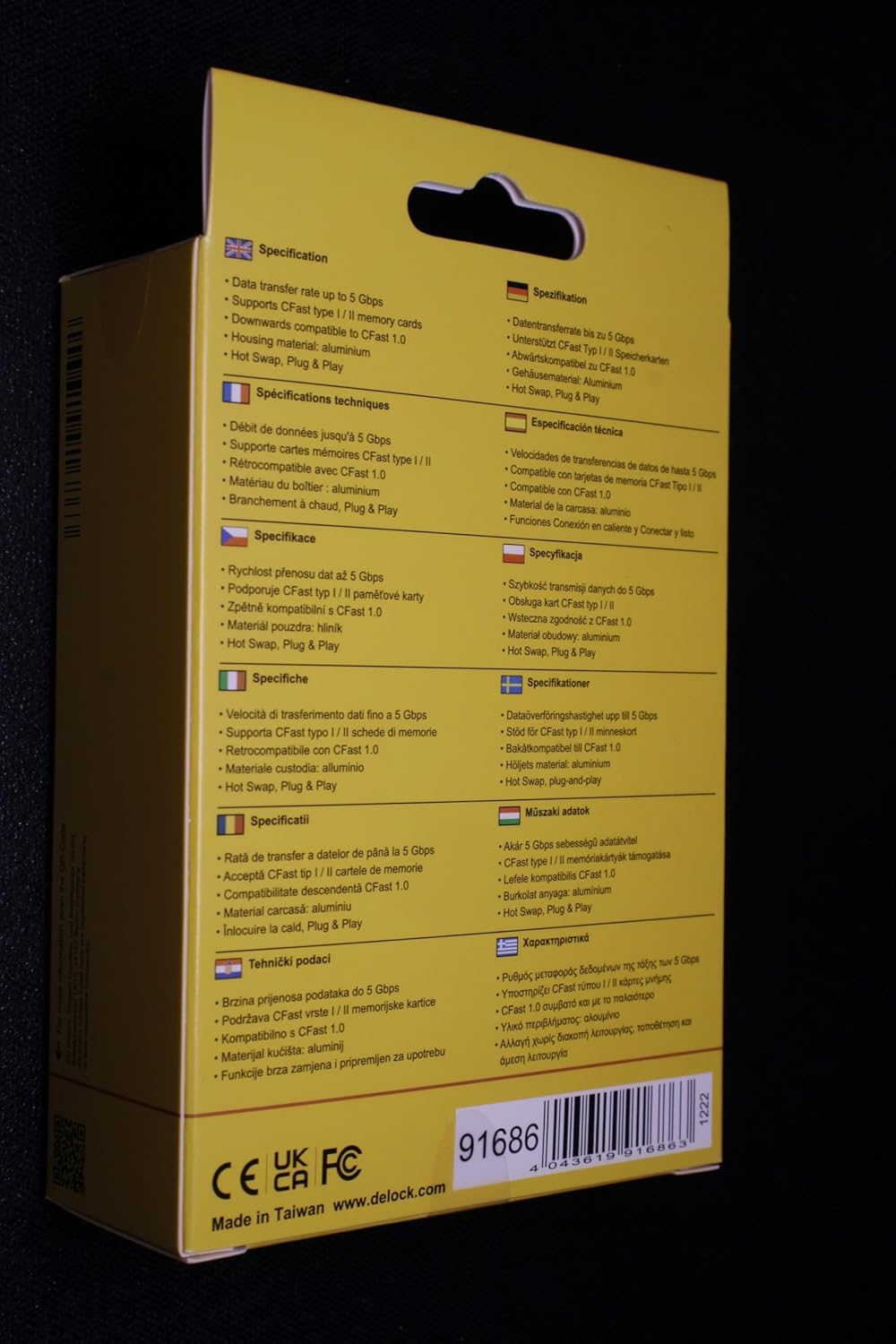 91686 USB 3.0 Card Reader > CFast 2.0