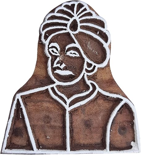 Miniatura 4 de Royal Kraft Sellos de madera DIY tela, textil, arcilla, cerámica, papel, bloques de impresión de henna THRtag005