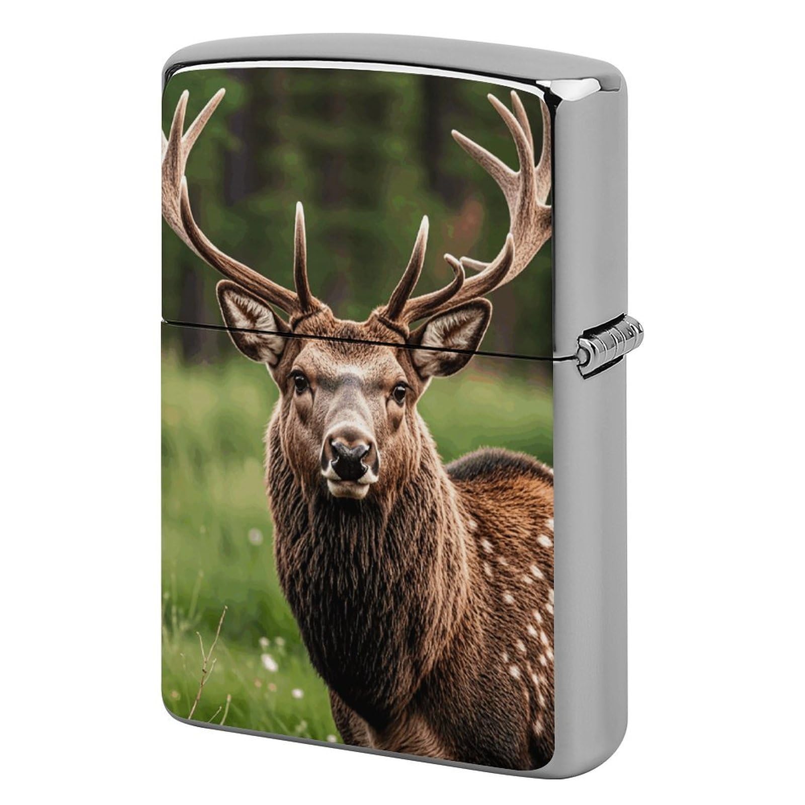 Deer Lighter Case for Men, Personalized Lighter Cover for Valentine's Day Gifts, Flip-Top Lighters Shell for Outdoor, Portable Lighters Protective Sleeve