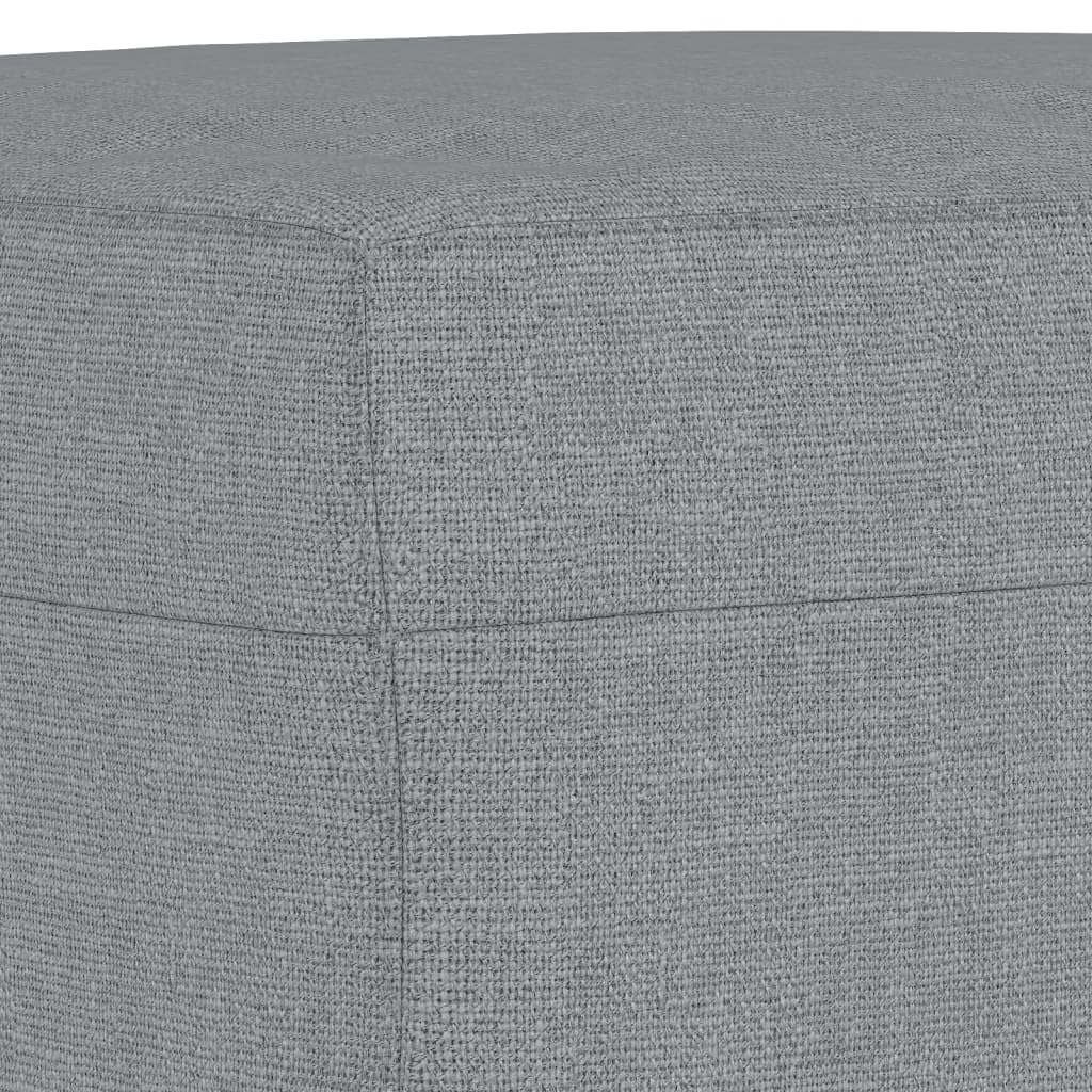 Repose pied Gris clair 70x55x41 cm Tissu