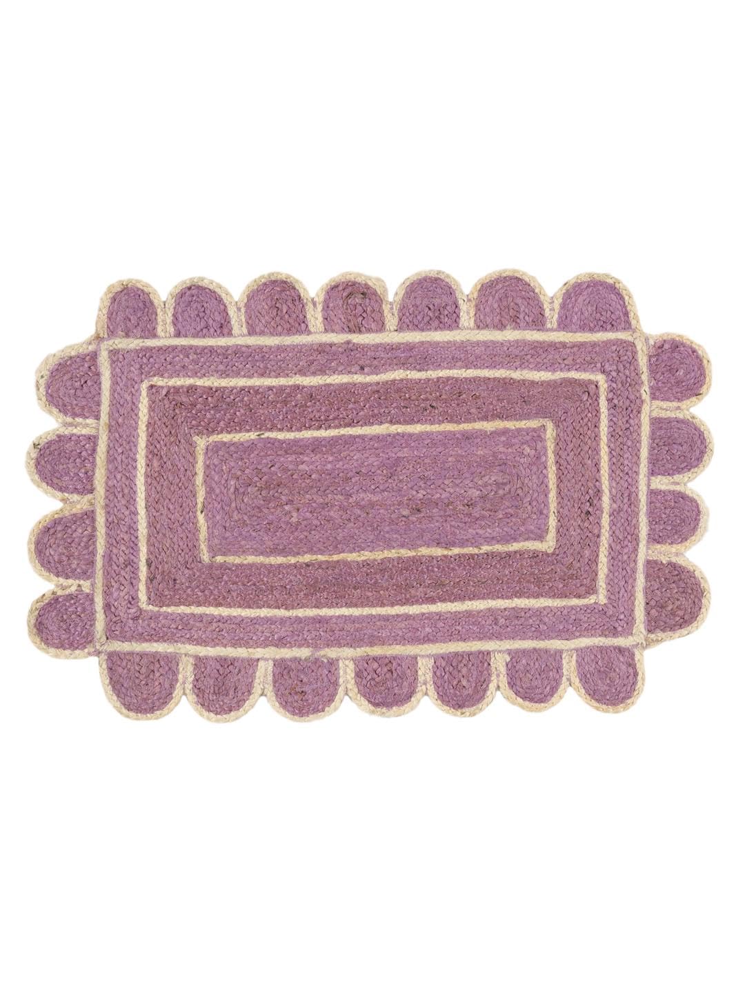 RugVista MIA Felpudo, 60 x 90 cm, Violeta/Blanco