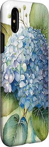 Miniatura 9 de Funda para iPhone 12 Mini acuarela vintage floral azul hortensias