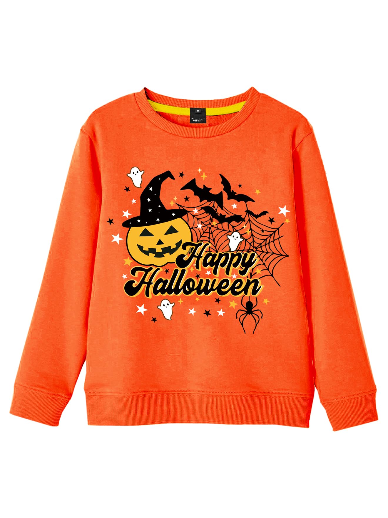 Remimi Kids Halloween Sweatshirt Long Sleeve Thanksgiving Tops 3-14 Years
