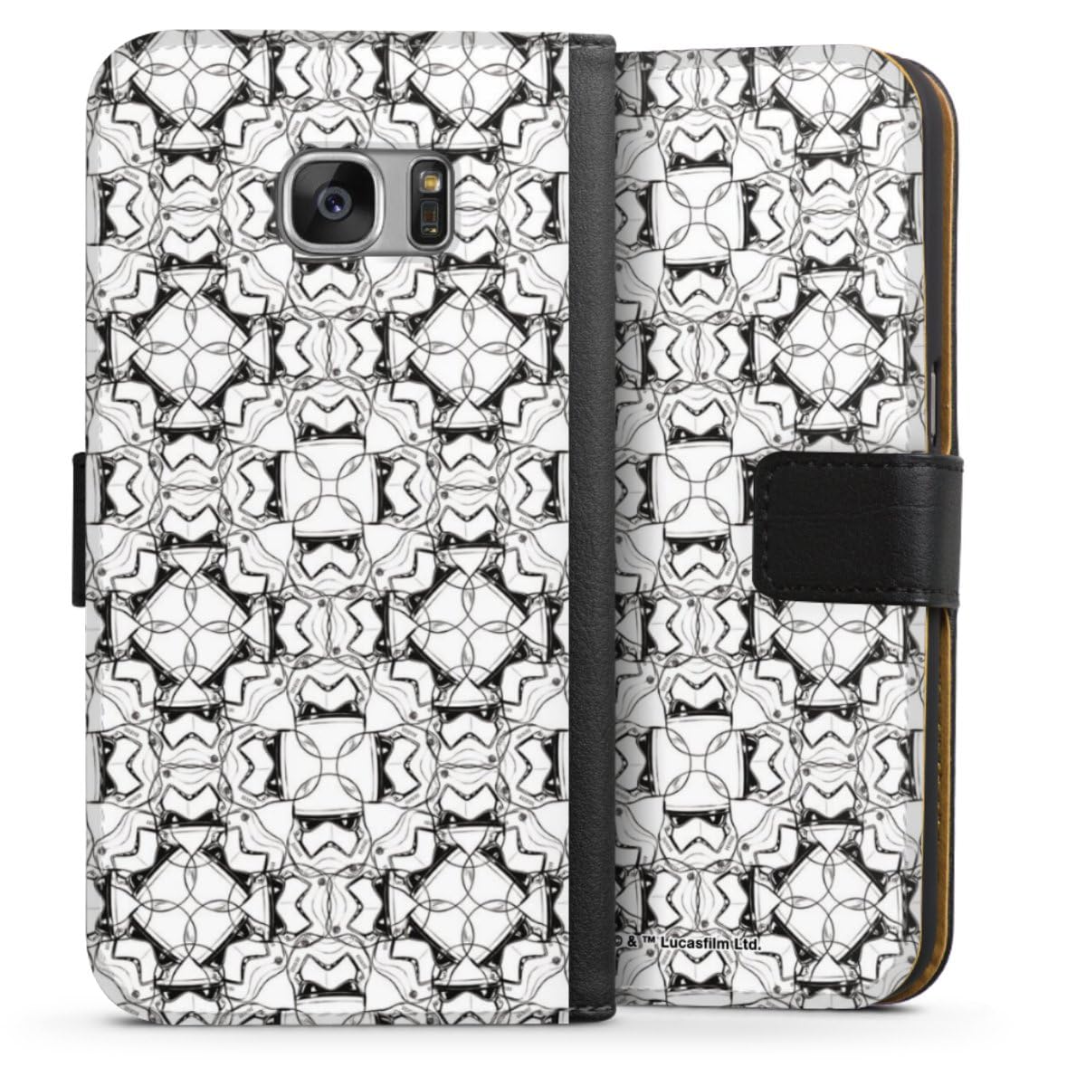 DeinDesign Etui Compatible avec Samsung Galaxy S7 Etui Folio Etui magnetique Star Wars Motifs Film