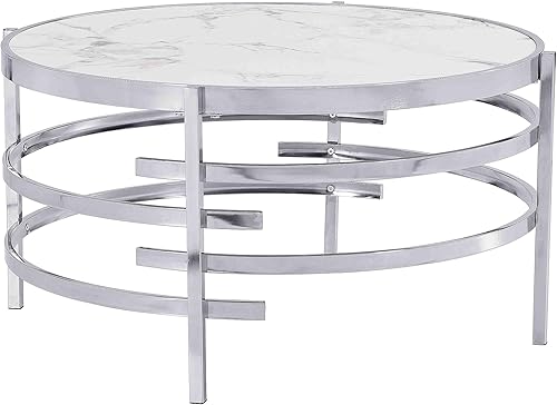 Miniatura 125 de Mesa auxiliar moderna de cristal de 20 pulgadas con marco de metal, mesa de noche, mesa esquinera para sala de estar, oficina en casa, dormitorio