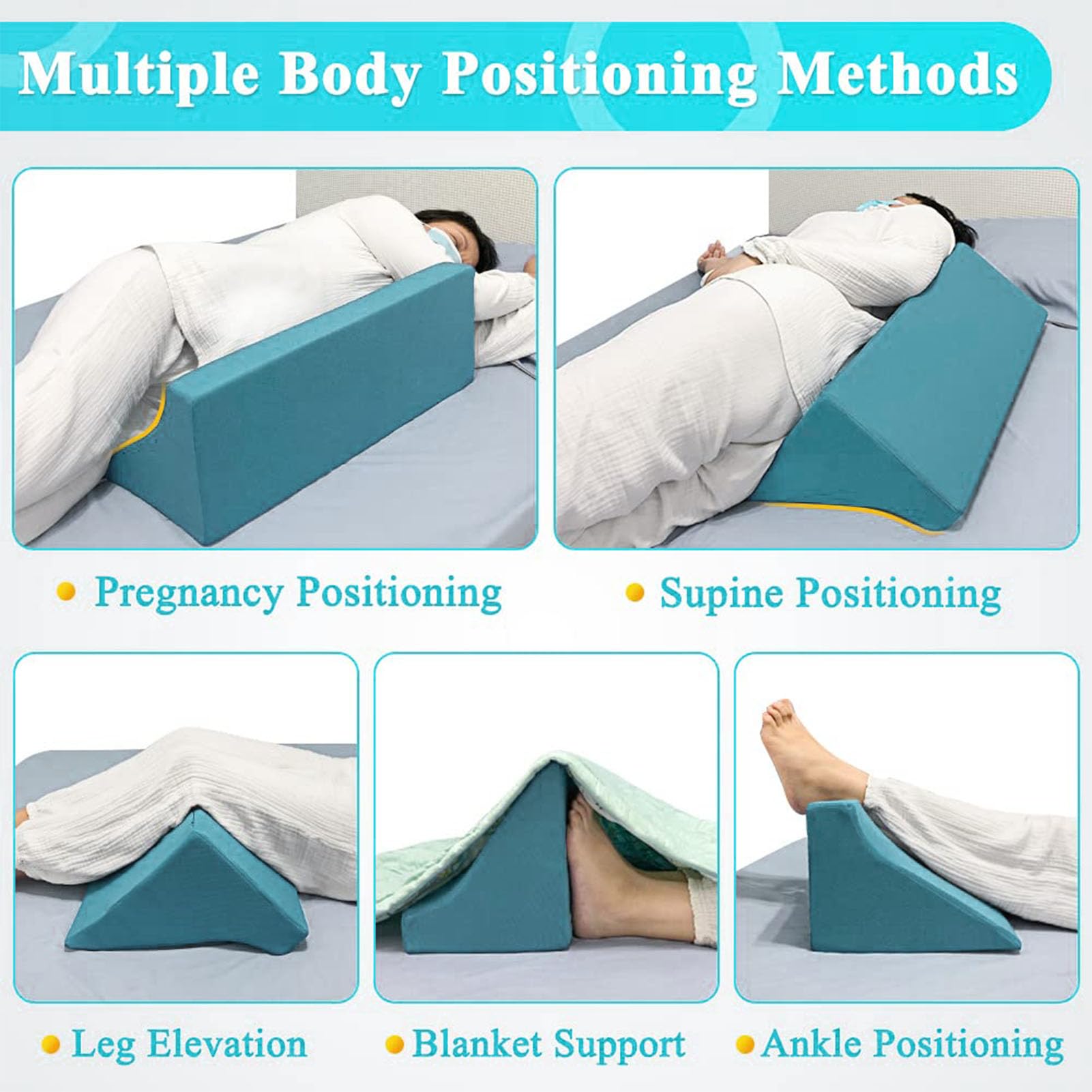 Wedge Pillow Oreiller De Positionnement Pour Dormir Sur Le