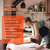 Vista 8 de Almohadilla de terapia de luz roja para terapia de luz infrarroja para dolor corporal NIR Terapia profunda para espalda, rodilla, manos, pies