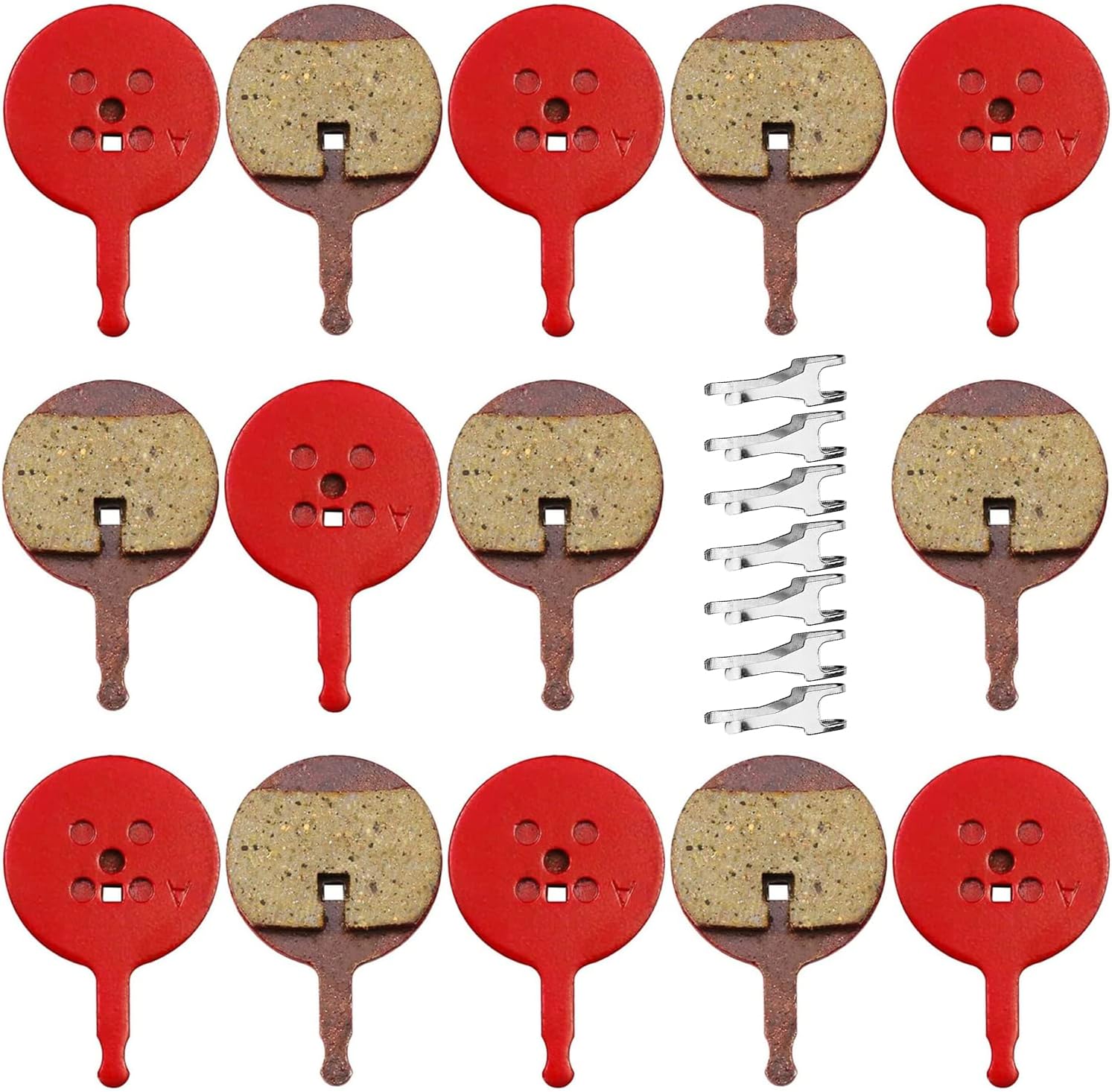 Bike Brake Pads, 7 Pairs Brake Pads for Bicycle Resin Bicycle Disc Brakes Bicycle Brake Pads for Shimano M315 M355 M515 M525 C501 C601 M375 M395 M415 M416 M446 M465 M475 (M315)