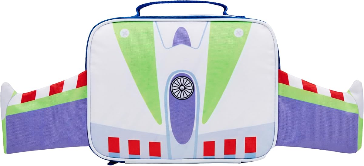 Toy Story Bolsa de almuerzo aislada para niños, niñas y niños pequeños Buzz Lightyear lonchera con alas 3D, bolsa térmica para picnic escolar, regalos de viaje para niños