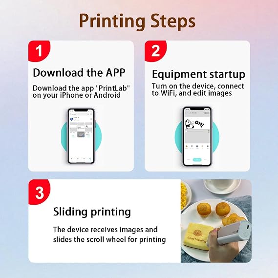 Cake Topper Printer Pen & Inkjet Printer Pen - Portable Food Printer Latte Art Machine with Auxiliary Ruler & Storage Bag for Coffee & Cake Decoration, BlackInkCartridge