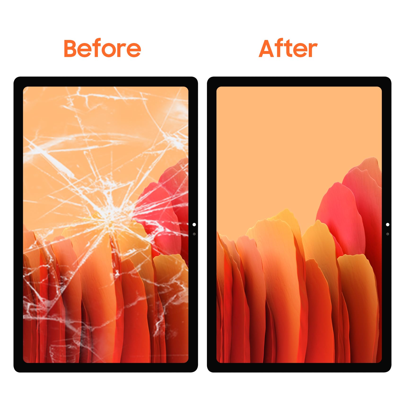 Pantalla LCD para Samsung Galaxy Tab A7 reemplazo de pantalla para Samsung Tab A7 SM-T500 Pantalla LCD de 10.4 pulgadas, pantalla táctil digitalizador, placa de vidrio, montaje completo con reparación