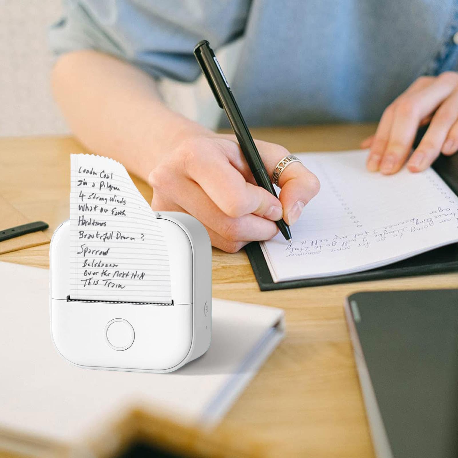 Generico Mini Stampante - Stampanti Tascabili Wireless | Stampa Termica | Per Etichetta, Memo, Ricevuta, Adesivo, Foto | Regalo Per Kid | Mini Printerr For Kids Regali, Scuola, Per Il