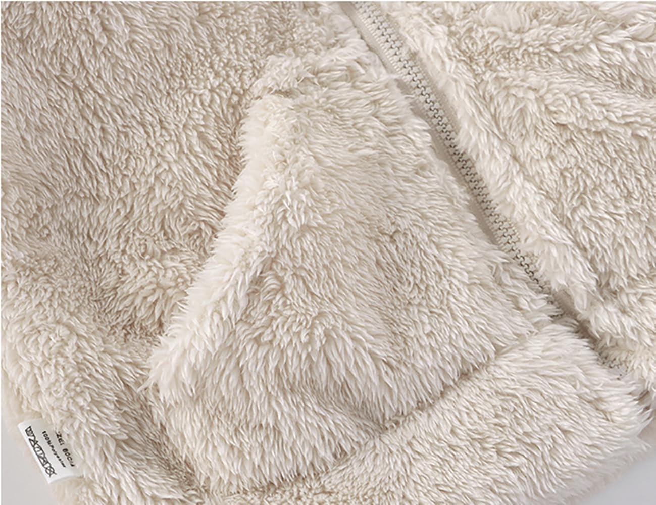 Baby Toddler Boys Girls Fuzzy Fleece Jacket Full-Zip Polar Winter Warm Coats Faux Fur Outwear - Image 5