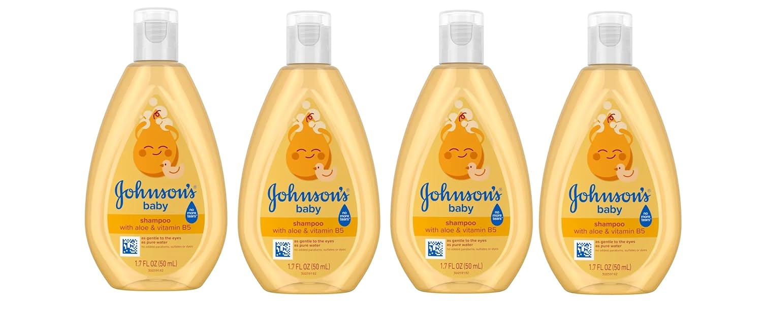 Johnson’s Baby Shampoo, Travel Size, 1.7 Ounce (Pack of 4)