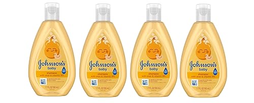Johnson's Champú para bebé, tamaño de viaje, 1.7 onzas (paquete de 4)