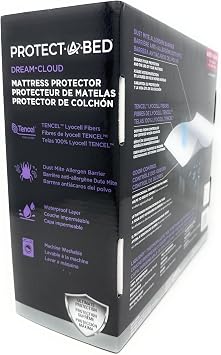 Protect-A-Bed Mattress Protector Waterproof, Breathable, Tencel Lyocell Top Available in Queen & King Sizes (Queen)