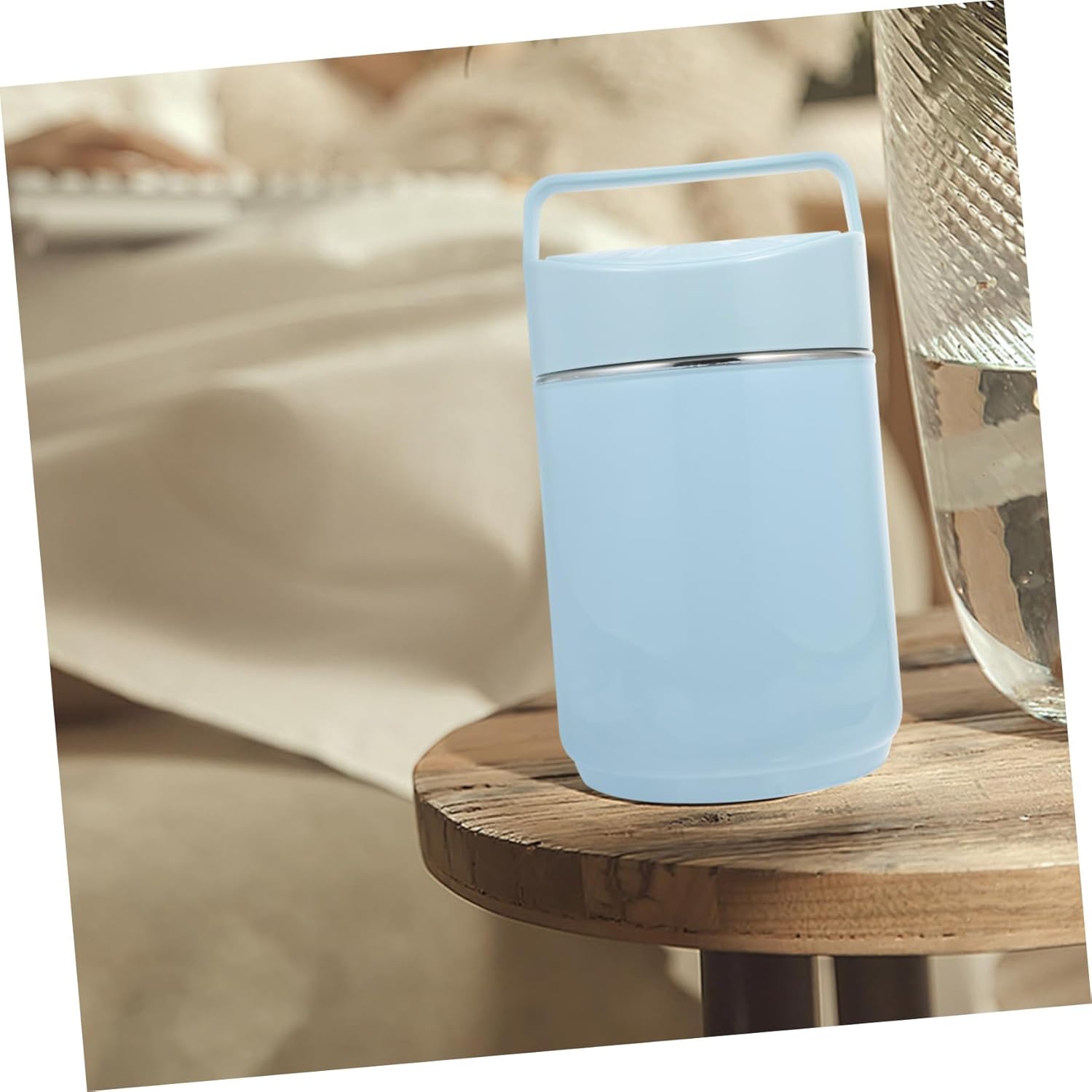 Three Layer Vacuum Insulated Pot Stainless Steel Food Storage Container Portable Lunch Holder for Adults Leakproof School and Picnics