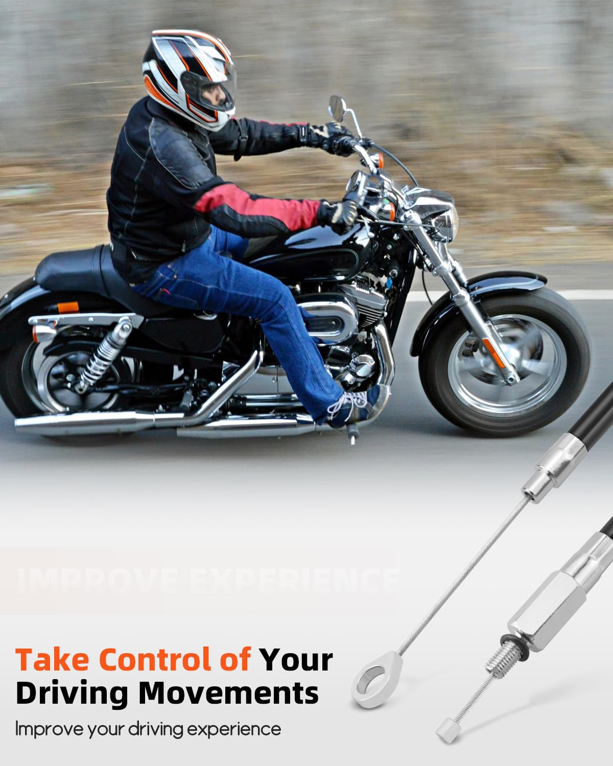 179,8 cm Kupplungszug passend für Harley Sportster XL 883 1200 XL883 XL1200 1986–2013 Harley Sportster Modelle 2004–2020