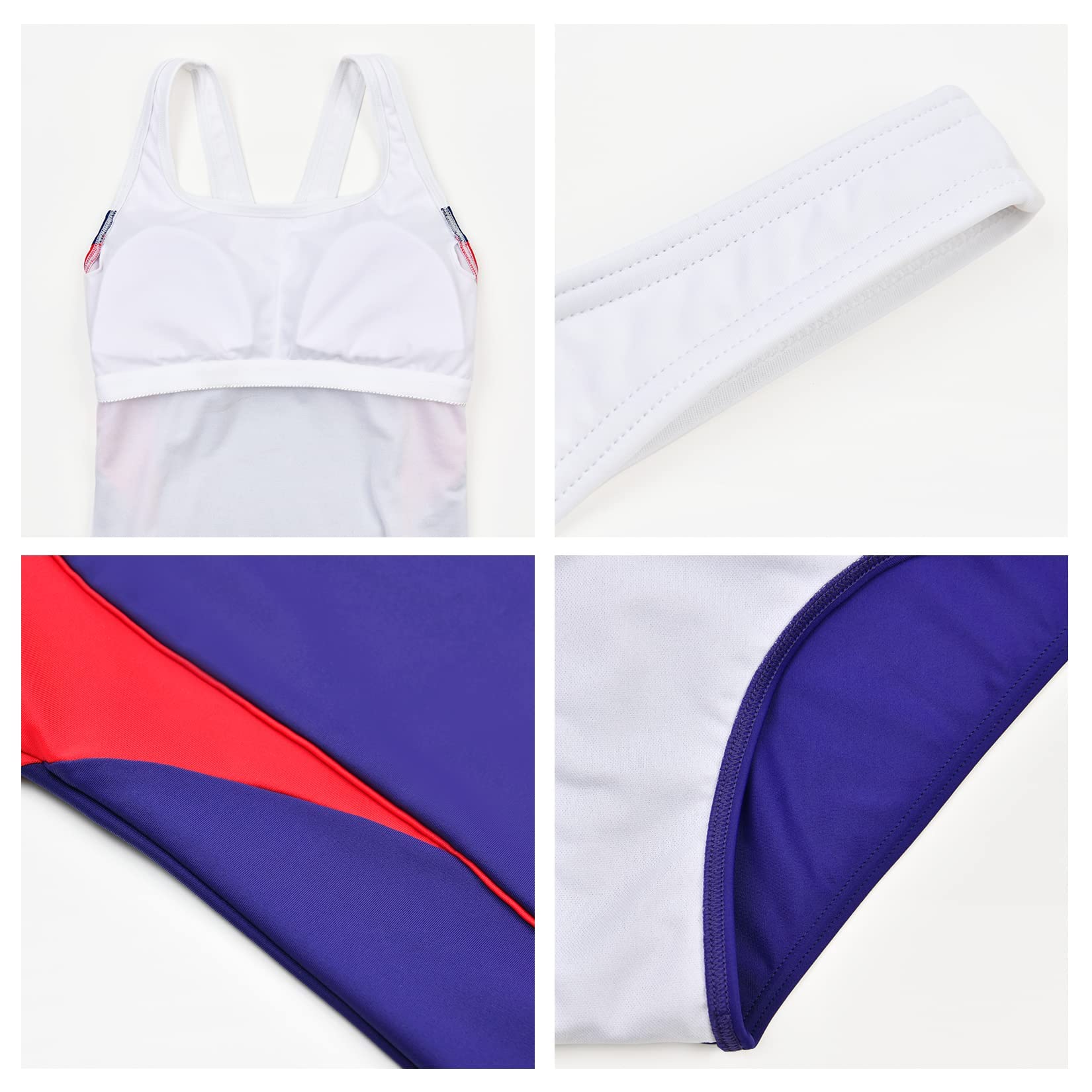 Veranobreeze Costume da Bagno da Donna Costume da Bagno di Un Pezzo Nero Atletico Costume da Bagno Modesto