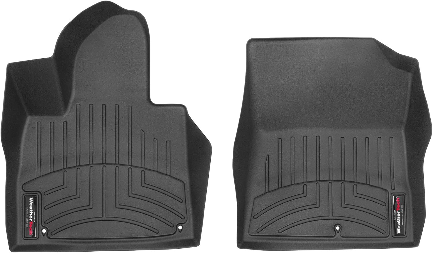 WeatherTech Custom Fit FloorLiners for Kia Sorento - 1st Row (4416501), Black